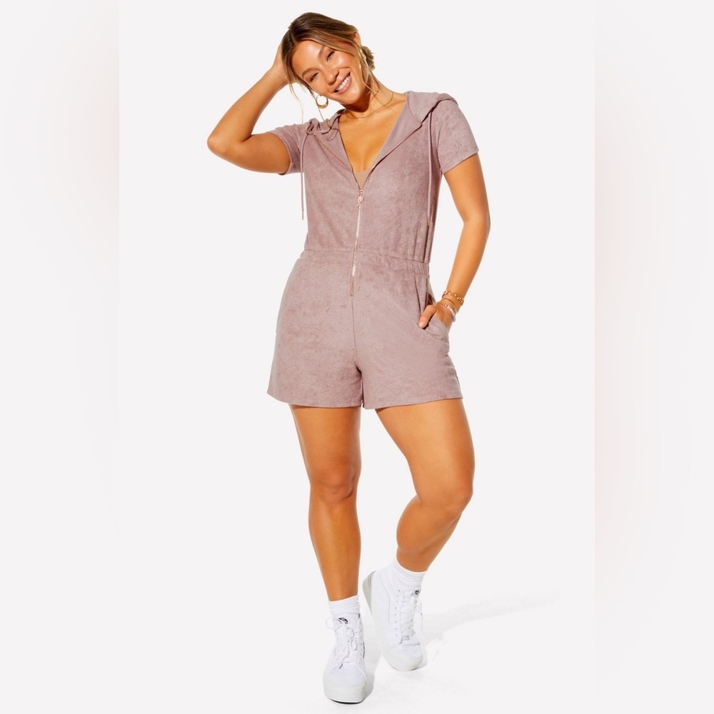 Fabletics Terry Short Onesie Sz Large